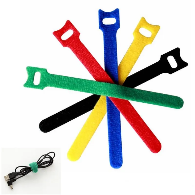 100 Pcs Reusable Cable Ties, Cable Winder Wire Organizer Maker Holder, Cord Management Strap Magic Tape 12x150mm