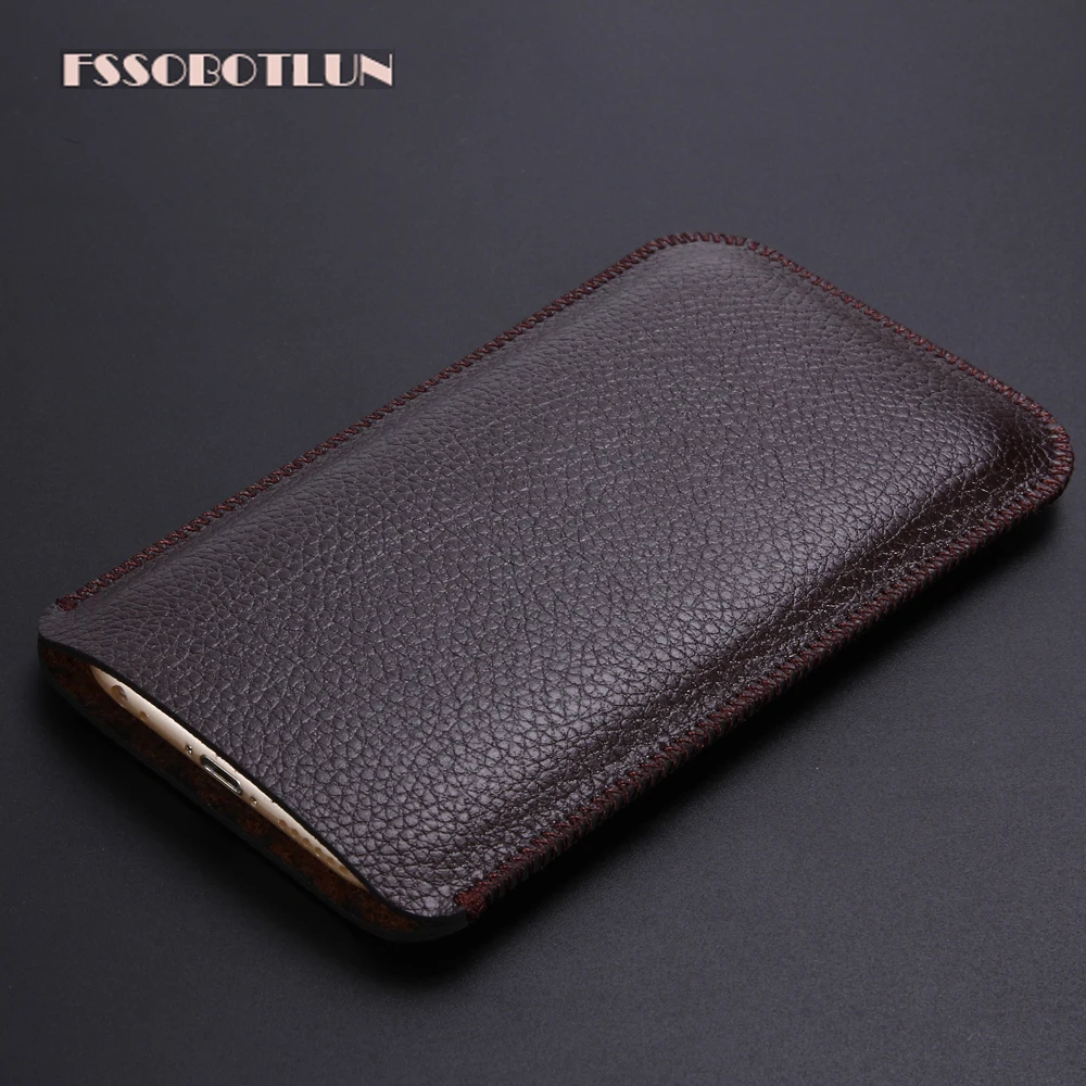 FSSOBOTLUN For Xiaomi Mi A1 A2 super slim sleeve pouch cover,Luxury Microfiber Leather case Xiaomi Mi 6X 5X Phone bag Xiaomi A2