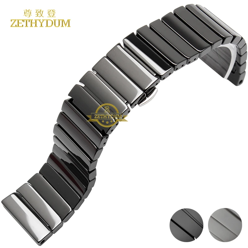 Ceramic Strap 20mm 22mm Band for Samsung Galaxy 46MM S3 42MM Bracelet Strap For Galaxy Watch 3 Bands Active 2 40 44mm Gt2e