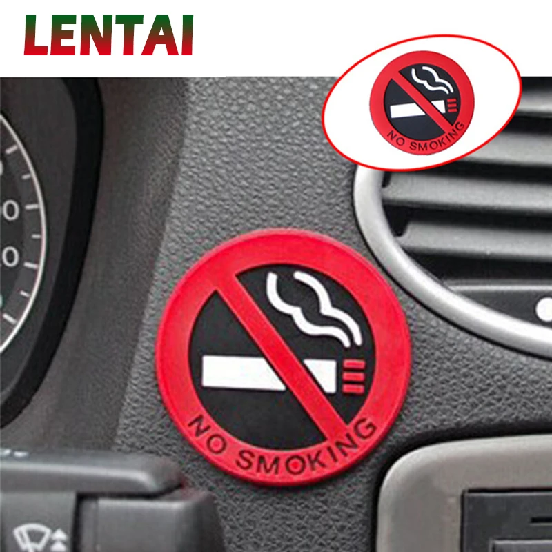 LENTAI For Renault megane 2 3 duster captur clio 4 Alfa Romeo 159 147 Lada granta vesta 1Pc Car stickers NO SMOKING Styling