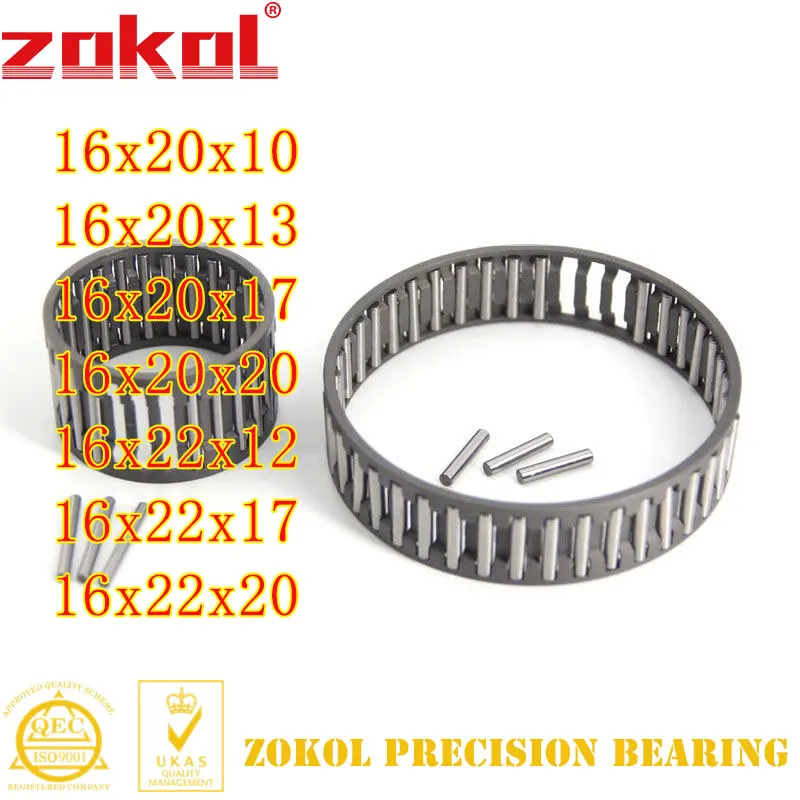 10Pcs/Lot K162010/13/17/20 K162212/17/20 Needle Roller And Cage Assembly Bearing