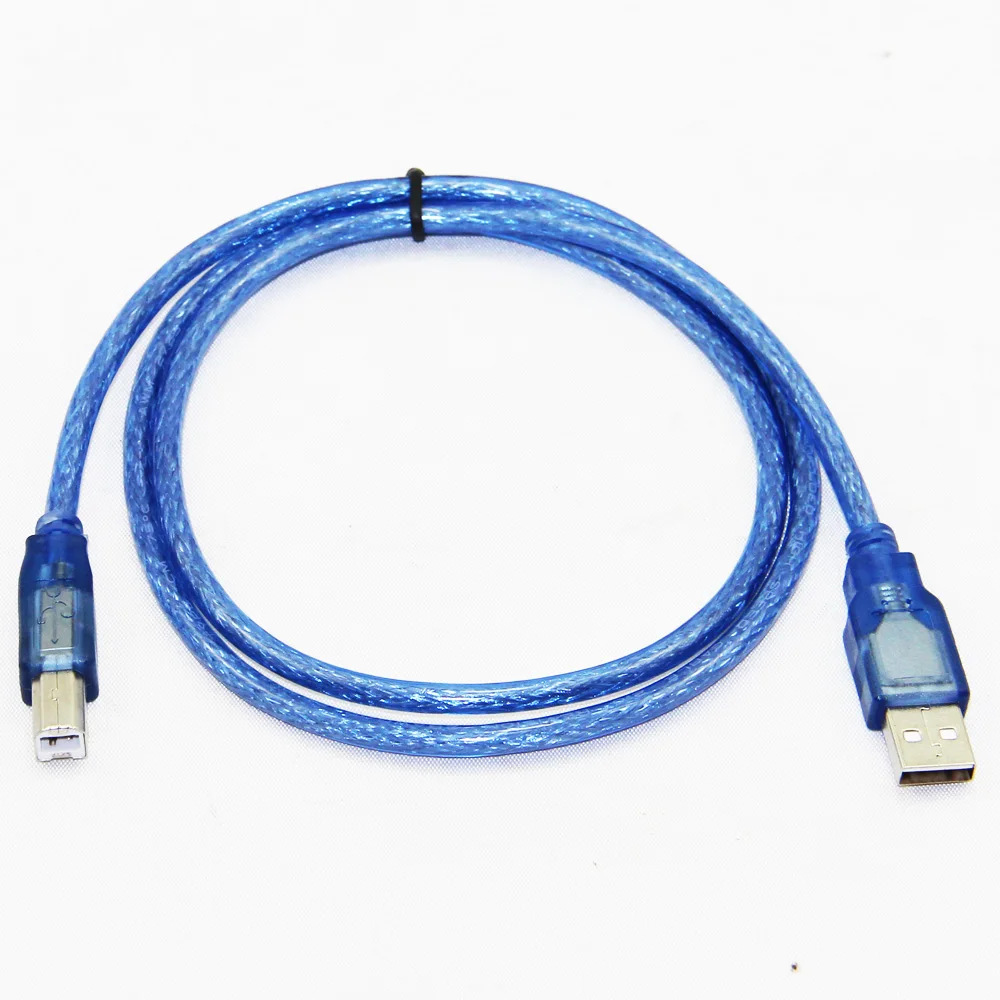 Bochara USB 2.0 kabel do drukarki typ A męska do typu b męskie podwójne ekranowanie (folia + pleciony) wysoka prędkość 30cm 50cm 100cm
