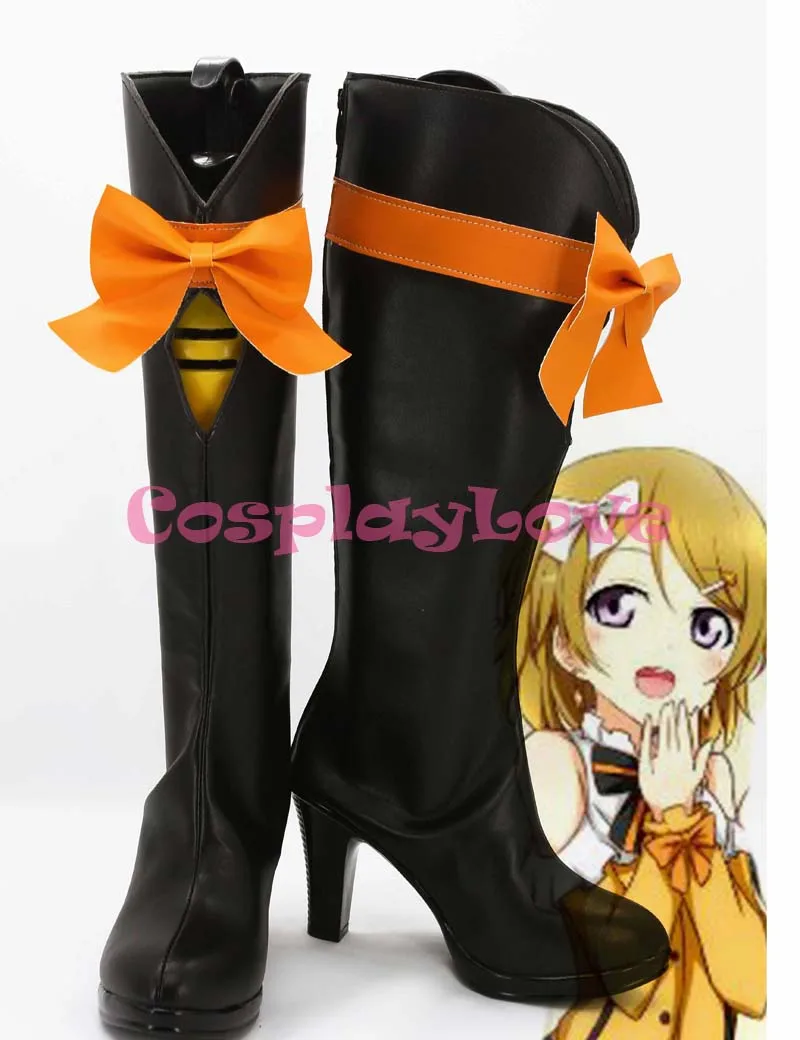 Newest Custom Made Japanese Anime Lovelive! KiRa-KiRa Sensation! Koizumi Hanayo Cosplay Shoes Boots For Halloween Christmas