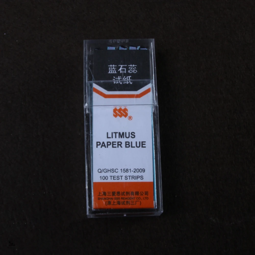 Litmus paper blue 200 test strips (5 knifes/box * 2 boxs) litmus blue test paper Acid-base test paper physics tool