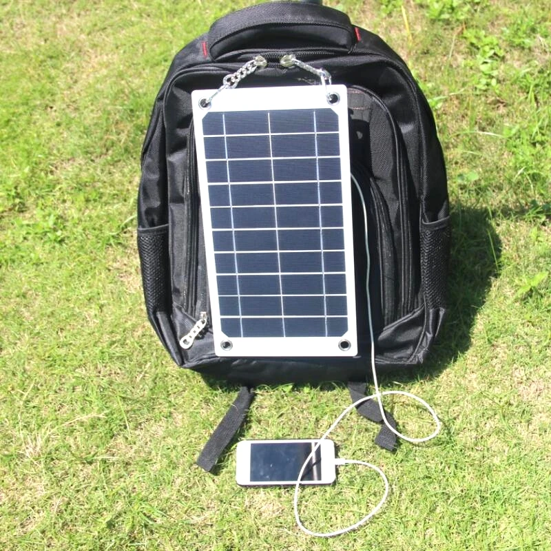 BUHESHUI 7.5W Portable Solar Charger For Mobile Phone Mono Solar Panel USB Battery Charger High Quality Free Shipping