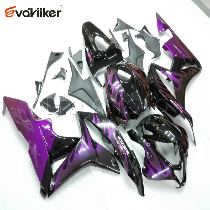 

ABS motorcycle fairing for CBR600RR 2007 2008 CBR 600 RR purple flames F5 07 08 motorcycle panels Painted Injection mold