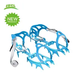 BRS Ice Crampons Aluminium Alloy Ultralight Fourteen Teeth Bundled Ice Gripper Climbing High Altitude Slip-resistant Cramp