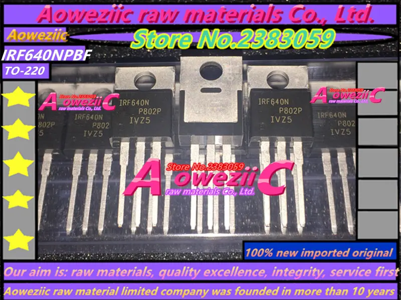 Aoweziic 2021+   50pcs  100%New Imported Original  IRF640N IRF640NPBF TO-220  N-Channel MOSFET 200V 18A