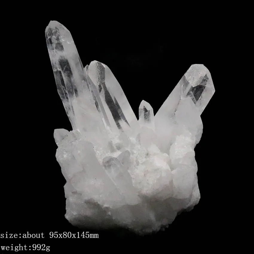 

xinshangmie Natural White Quartz Crystal Cluster Decoration