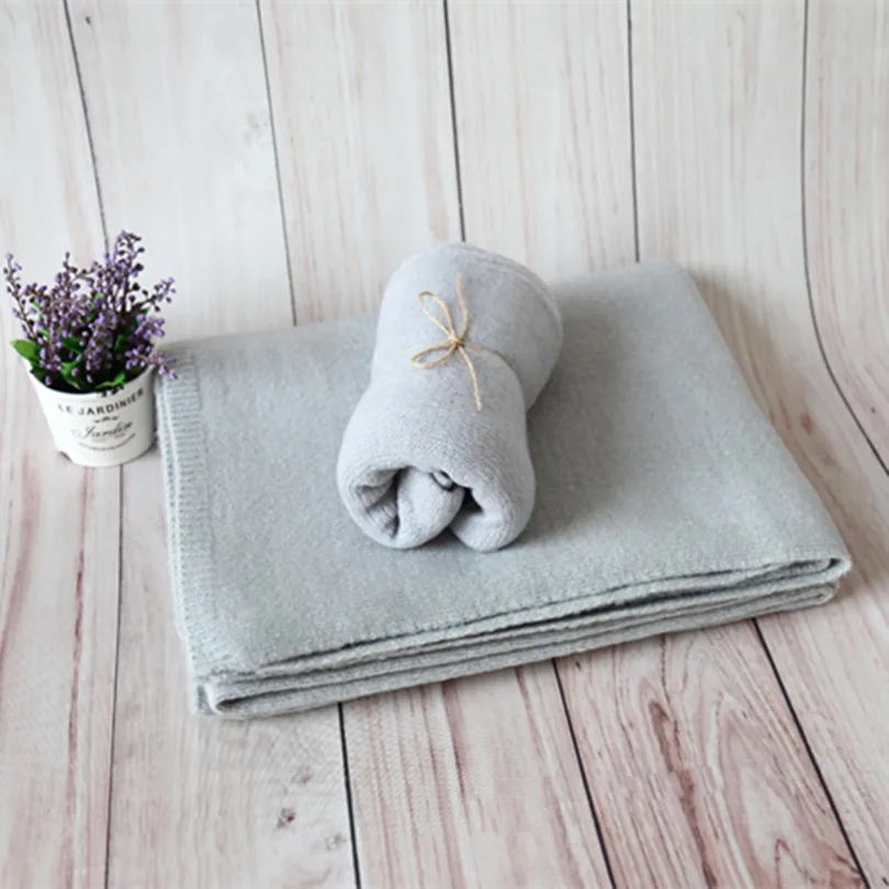 

Grey Chunky Posing Backdrop and Wrap Set Fabirc Stretch Wrap Baby Swaddle Cocoon Baby Background Beanbag Cover Blanket Props