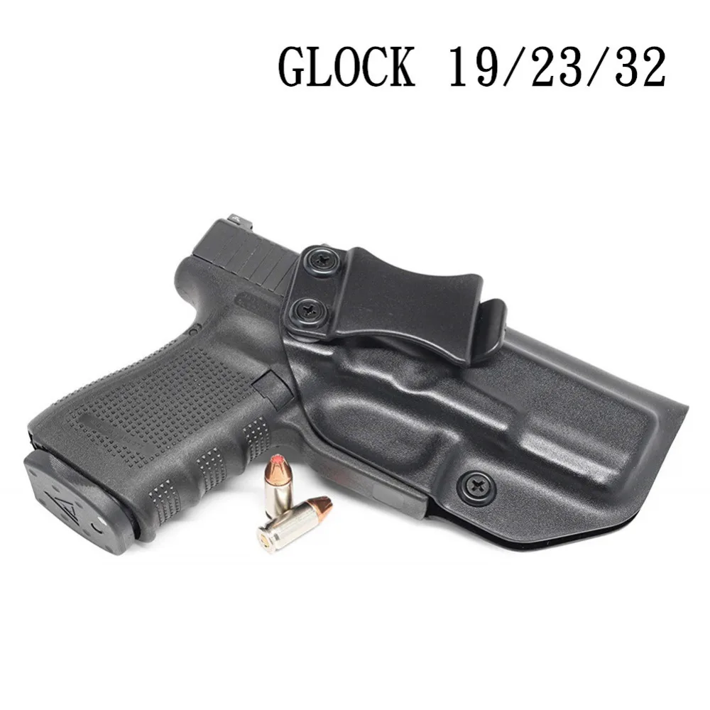 Inside The Waistband IWB Kydex Holster Custom For Glock 17 19 22 23 25 26 27 31 32 33 43 Concealed 9 mm Gun Pistol Case beltclip