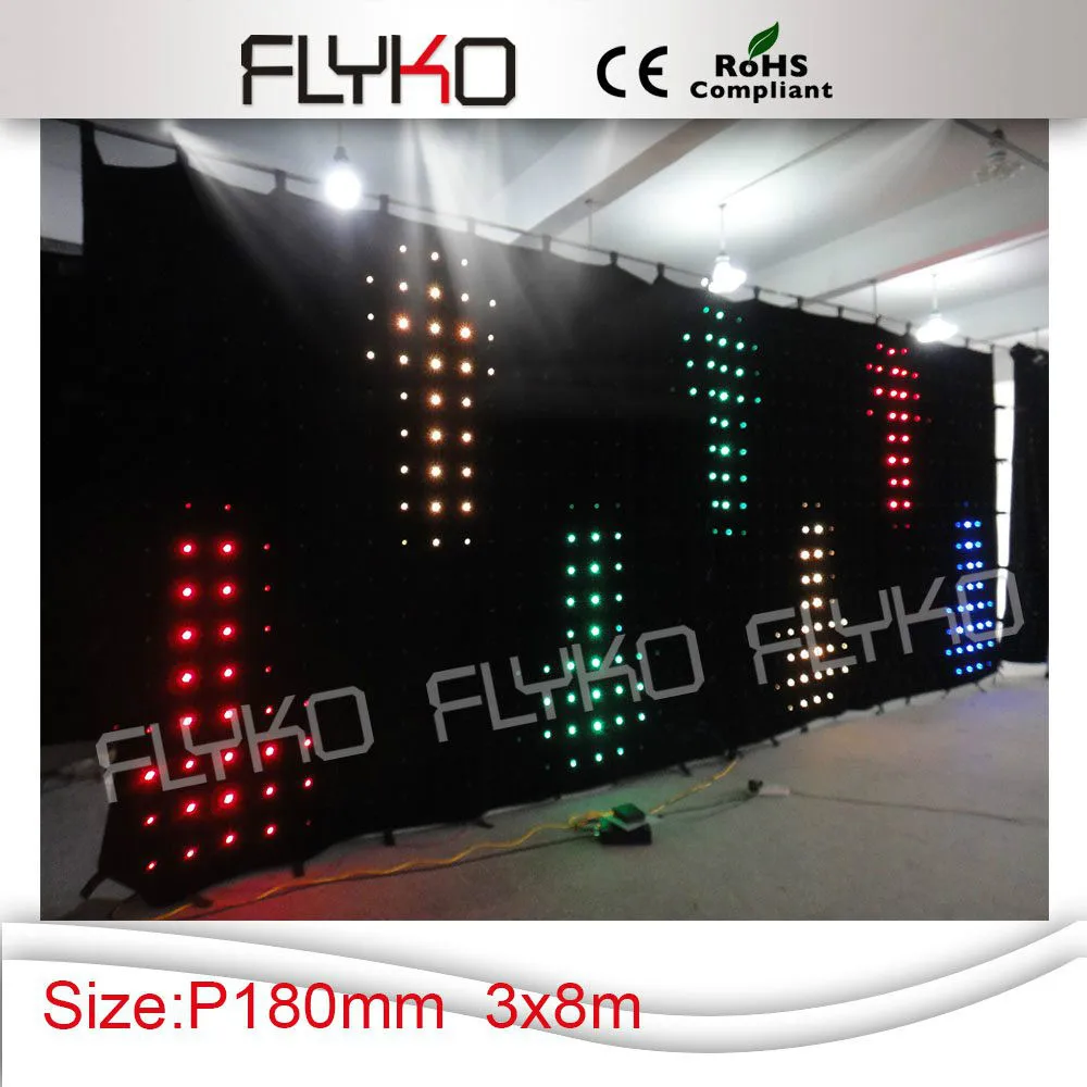 China amazing flexible display xxx movies led video curtain