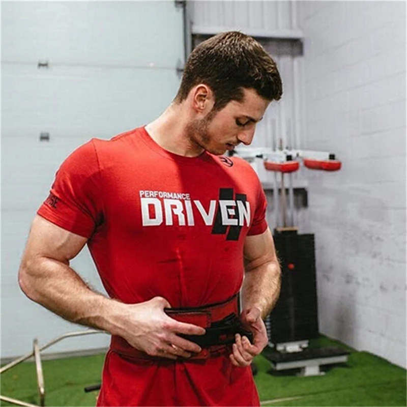 2024 Men Brand T-shirt Gym Fitness Bodybuilding Slim Summer Casual Fashion Print Male Cotton Tee Shirt Tops Crossfit Clothing