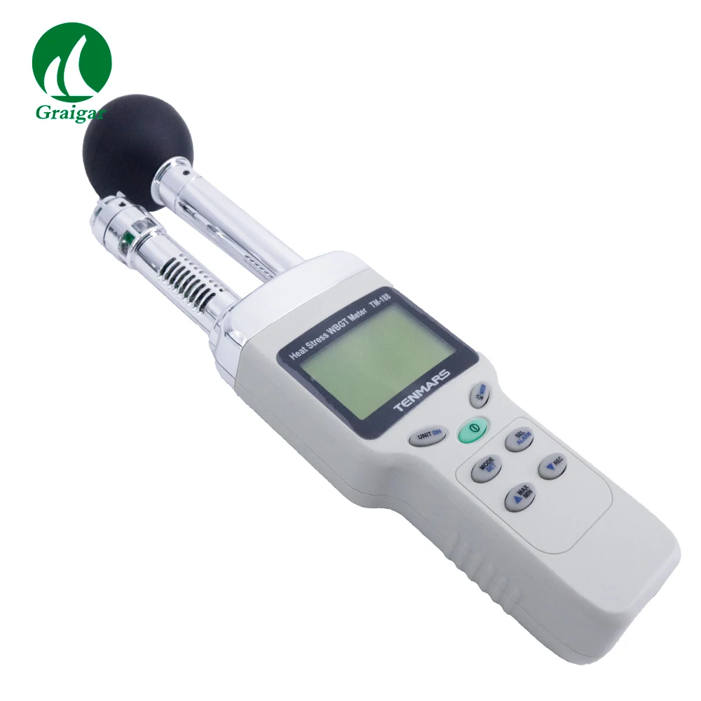 New TENMARS TM-188 Handheld Industrial Heat Stress WBGT Tester Quick-response Capacitance Sensor Accurate Measurement