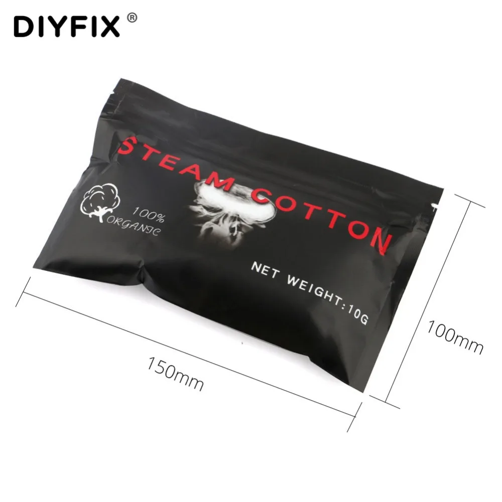 DIYFIX القطن العضوي لحم الخنزير المقدد كيندو Vape Cottons للسجائر الإلكترونية القابلة لإعادة البناء RDA RBA لتقوم بها بنفسك البخاخة بخار القطن التبعي