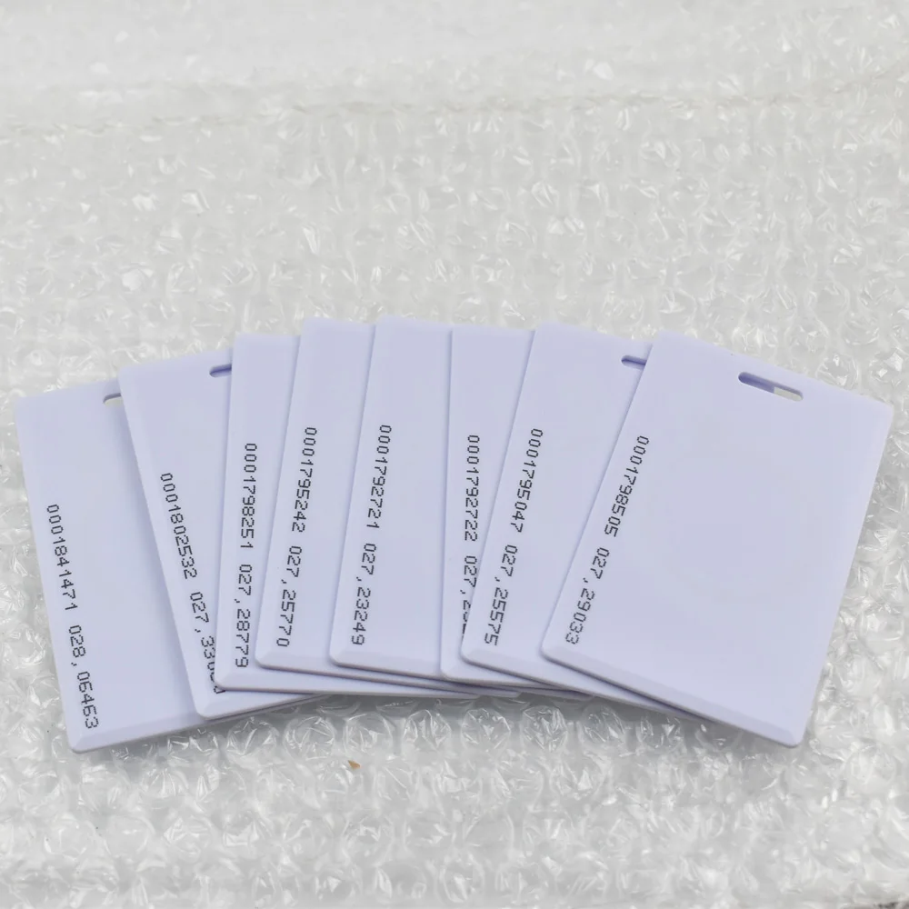 5/10Pcs/Lot 125Khz RFID TK4100 ID Smart Proximity 1.8mm Thick Access Control Card