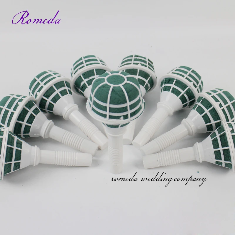 

New Arrived Flower bouquet holder Handle Bridal Floral Foam Wedding Flower Holder 12pcs/lot