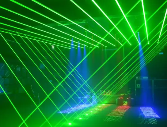 32unit G532 80MW Big GREEN LINE LASER With 1 Controller disco laser spider stage party club KTV wedding studio lighting DMX 512