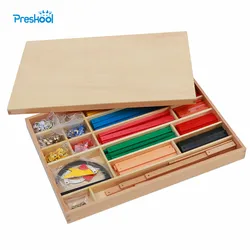 Montessori Kids Toy Geometric Stick Material Early Childhood Preschool Brinquedos Juguets
