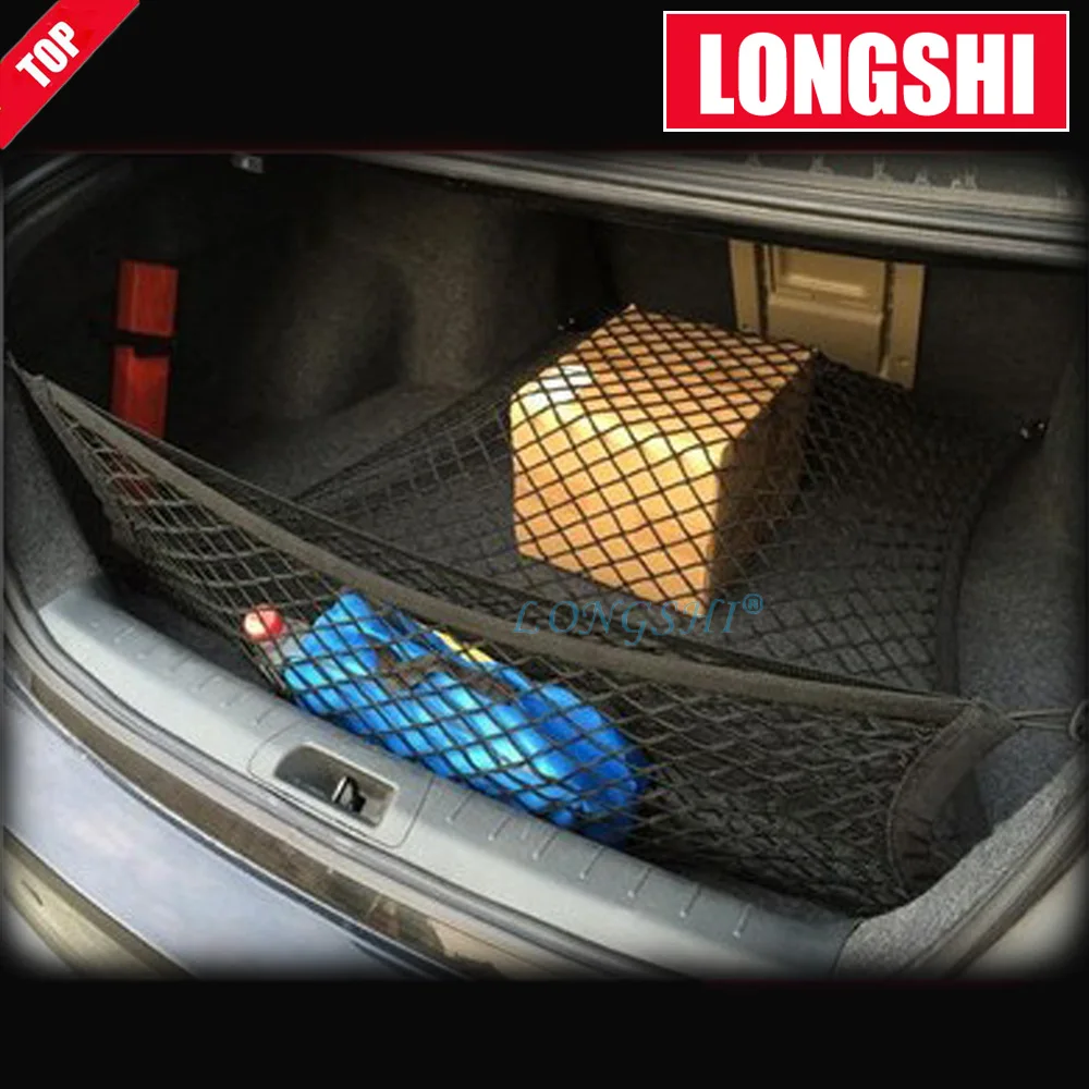

Car Mesh Cargo Net with 4 Plastic Hooks Automobile Trunk Organizer Storage Bag Holder Auto Accessories 100 x 60 cm And 40 x90 cm