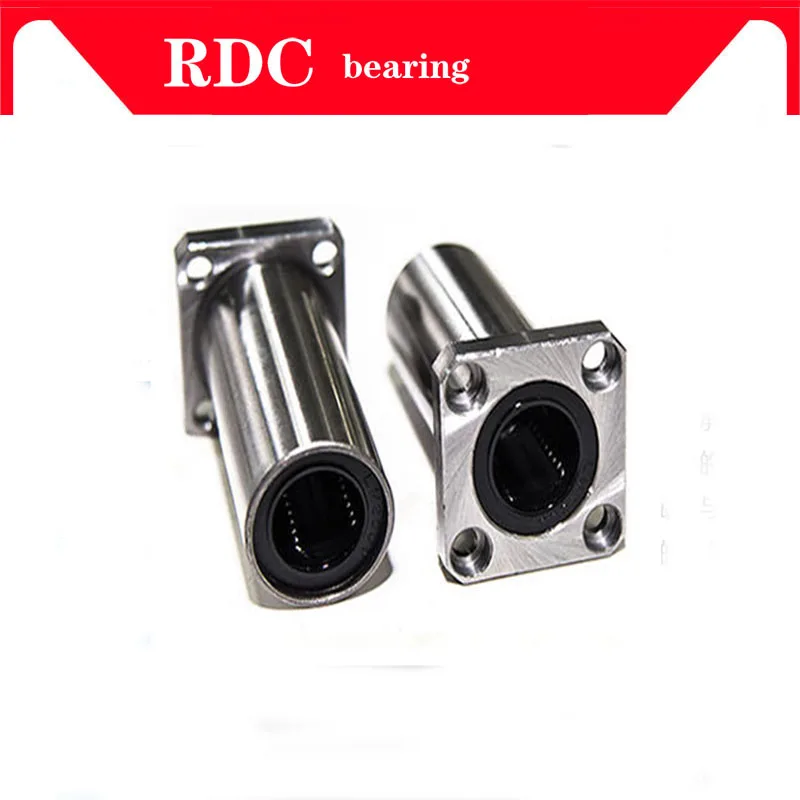 2 pcs LMK16LUU 16mm High quality long type flange bearing linear bush 3d priter XYZ CNC parts LMK16L for 16mm linear guide rail