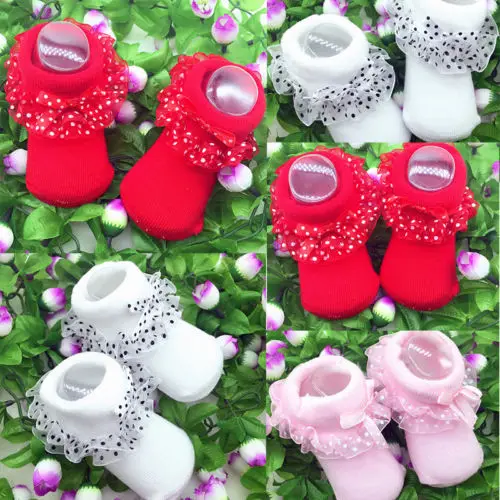 Cute Baby Girls Tutu Socks Lace Comfortable Beatiful Soft High Quality Newborn Infant Frilly Sock Cotton Short Socks