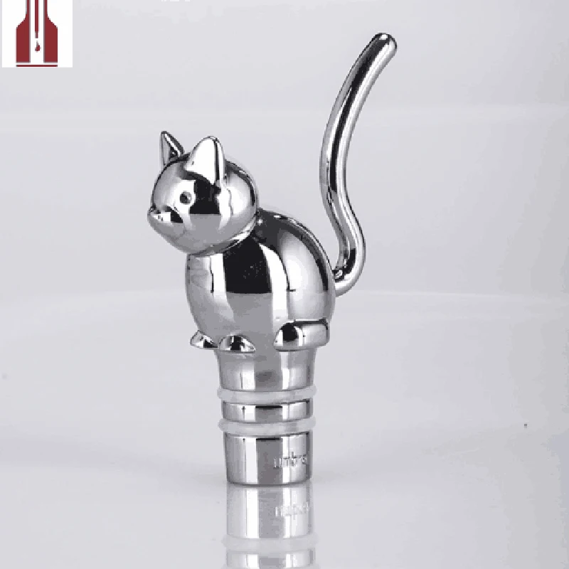 New!lovely cat rabbit Home Kitchen Barware Bar Tools Zinc alloy Red wine stopper 1PC