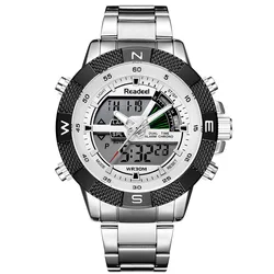 Männer Sport Armbanduhr männer Military Wasserdichte Uhren Männer Voller Stahl LED Digital Uhr Uhr Männlich reloj hombre 2018 READEEL