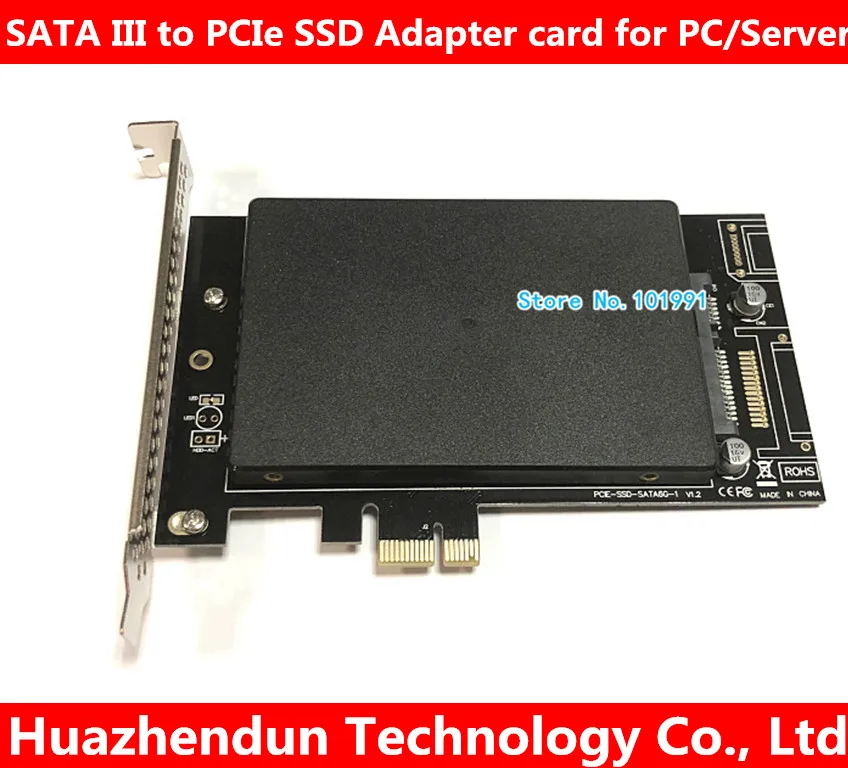 New High Speed DEBROGLIE DB-2016 SATA III to PCIe SSD Adapter card for 08*12  0.8-10.12 Free shipping