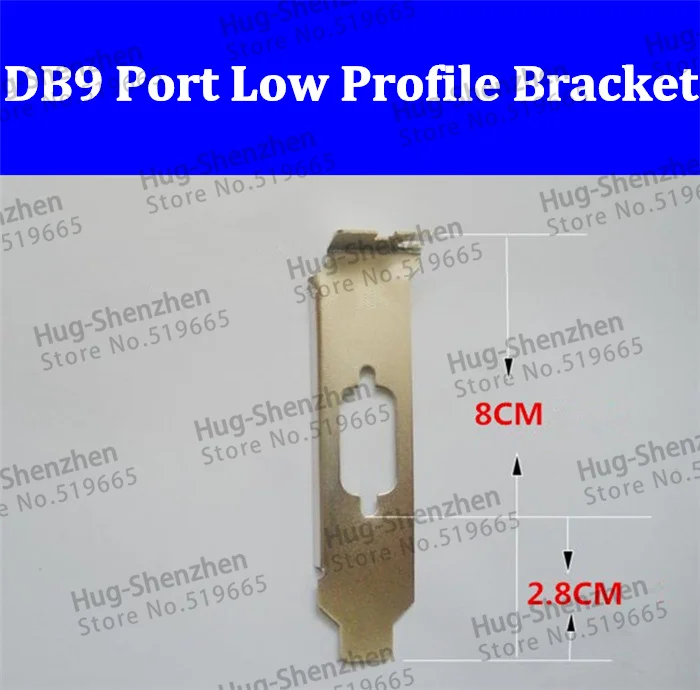 

PCI PCI-E VGA DB9 Serial Com Port Low Profile Bracket for 2U mini case 100pcs/lot