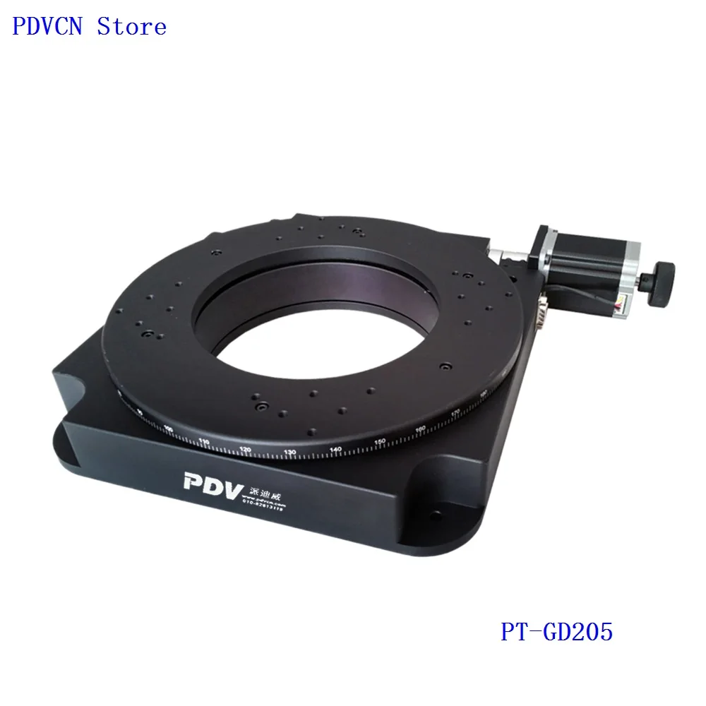PT-GD205 Motorized Rotation Stage, Electric Rotating Machine, Electric Optical Rotating Platform,precision rotary desk