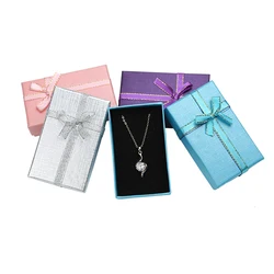 Organizzatore di gioielli confezione regalo 5*8Cm set di gioielli Display accessori da viaggio collana orecchini anello scatola di carta per gioielli