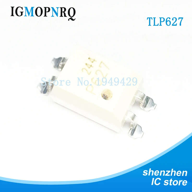 10pcs/lot P627 TLP627 TLP627-1 optocoupler Chip SOP-4  authentic