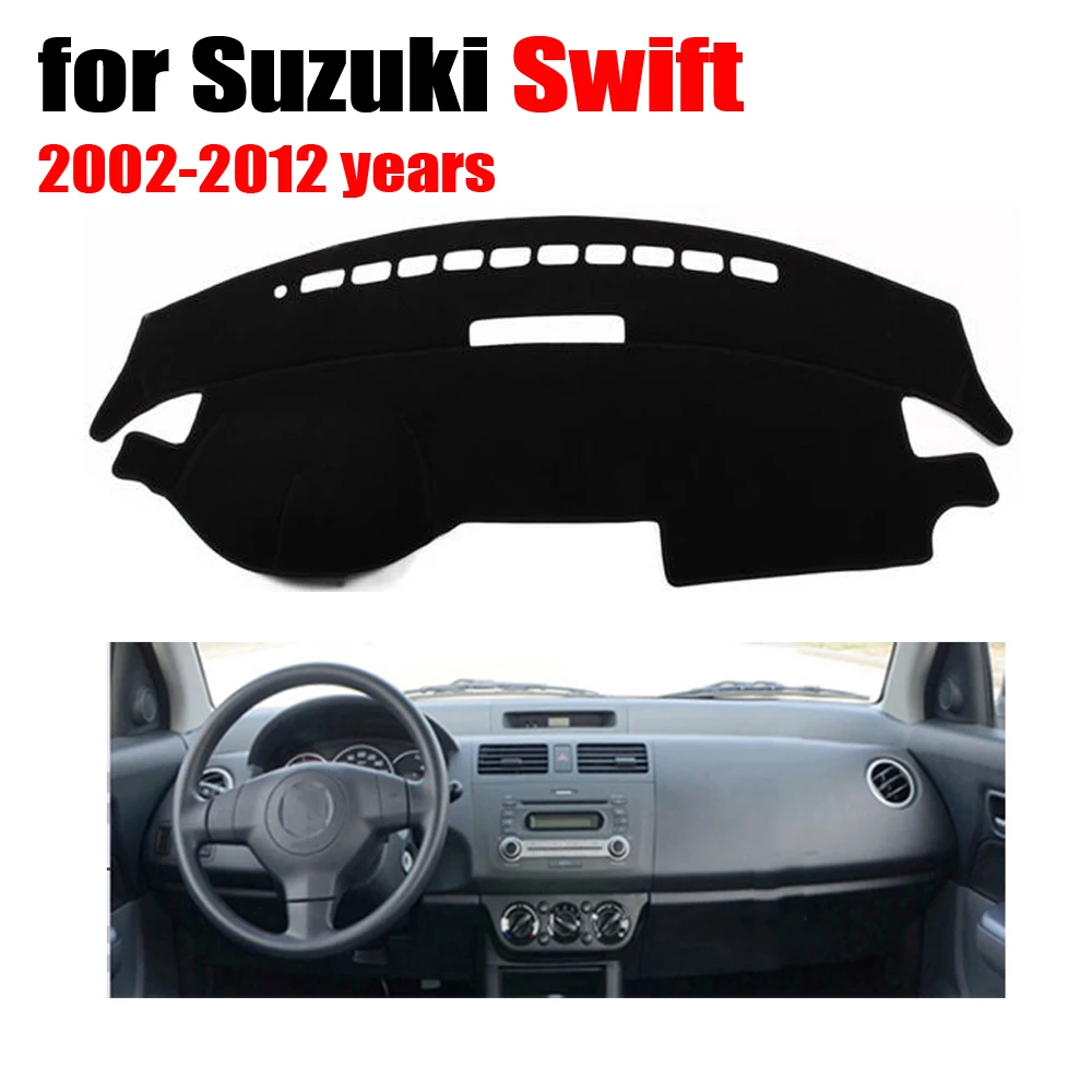 Car Dashboard cover stickers For Suzuki Swift 2001-2015 Instrument platform dash covers desk pad Avoid light pad