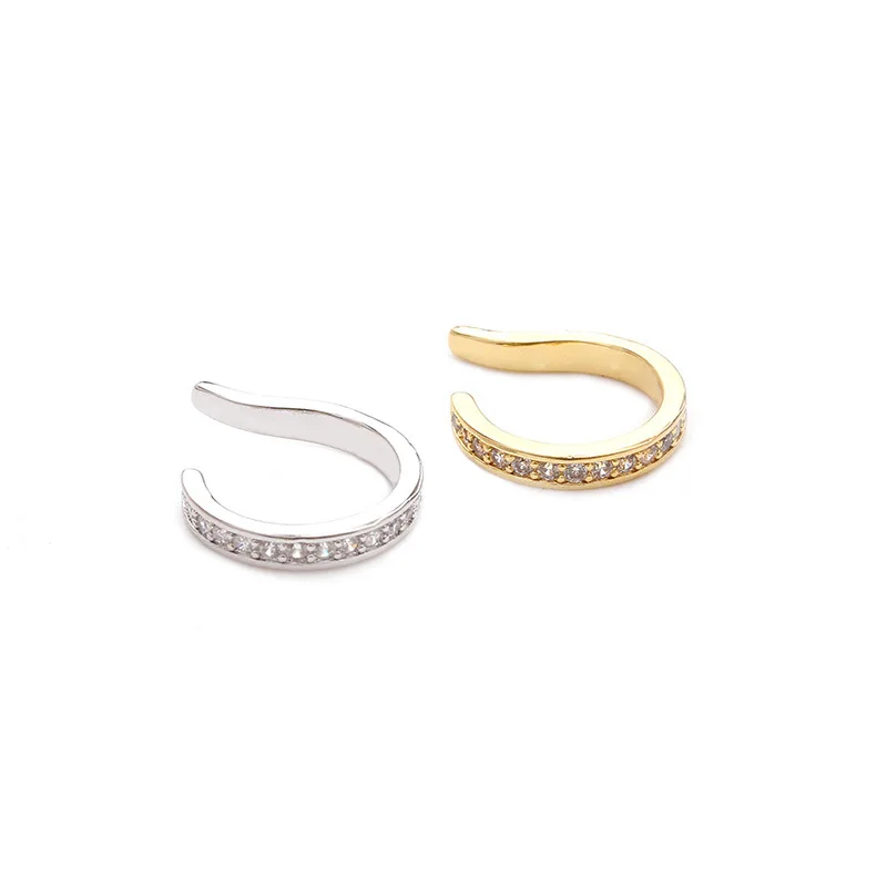1Pc 10mm Gold Silver Color No Piercing Cartilage Cuff Upper Ear Cuff Wrap Earring Non Pierced Fake Conch Piercing