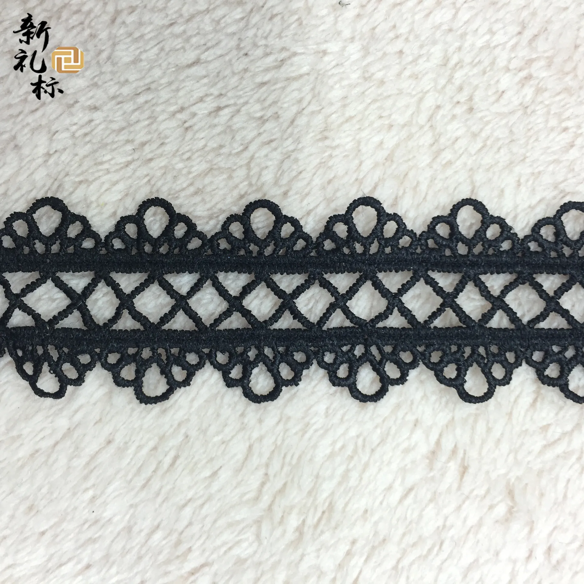 3.2cm cinta de encaje bordado naaiaccessoires lot craft supplies salouva Nylon / Cotton Lace Crocheted Water Soluble Voile