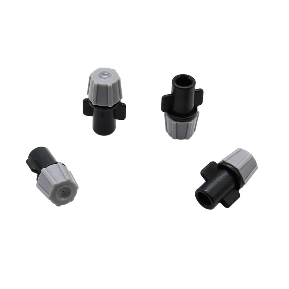 Gray Mist Nozzle Agriculture Irrigation system Spray nozzle Greenhouse Micro irrigation Water spray with 6 mm Interface 20 Pcs