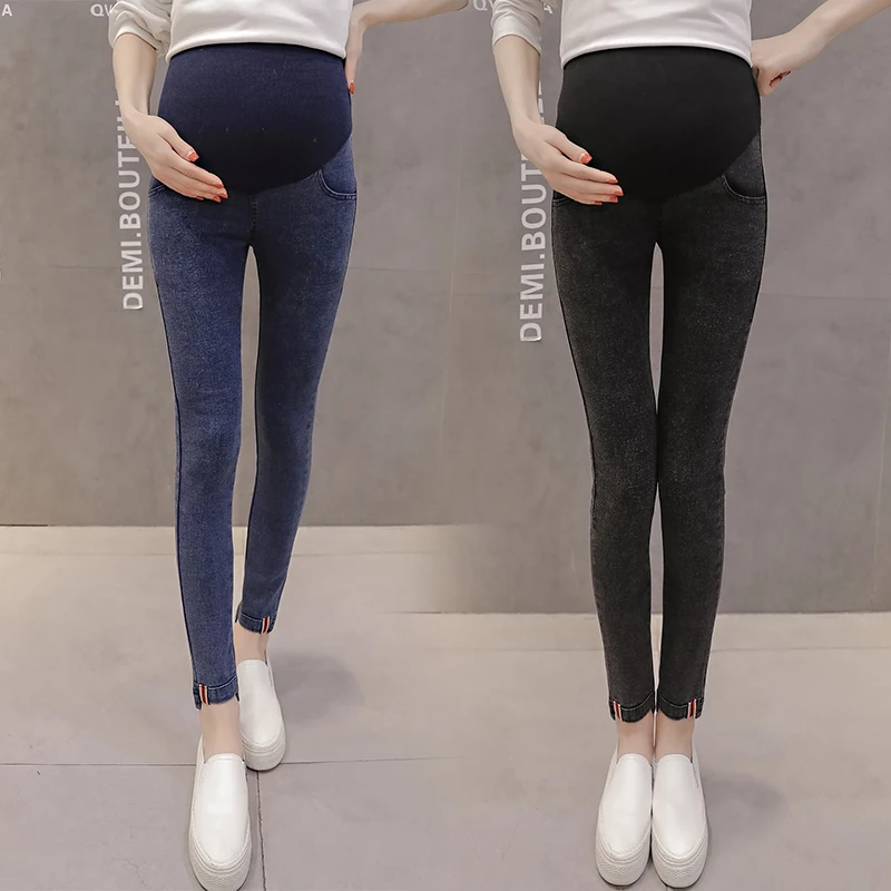 

2019Denim Jeans Maternity Pants For Pregnant Women Clothes Nursing Pregnancy Leggings Trousers Gravidas Jeans Maternity Clothing