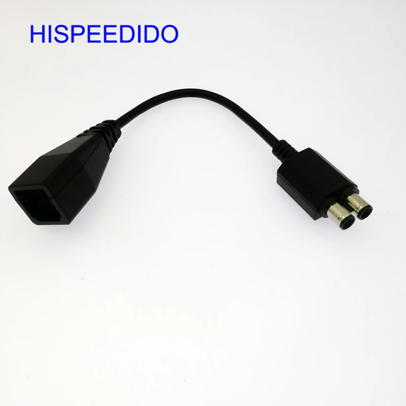 HISPEEDIDO 10 pcs High quality Black AC Power Supply Cable Converter Adapter For Microsoft Xbox 360 To Xbox 360 Slim Game Cable