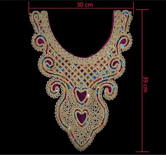 Beautiful Lace Neckline Collar, Costume Decoration, DIY Dress Clothing Applique, Blouse Lace Fabric Trim, Sewing Accessories