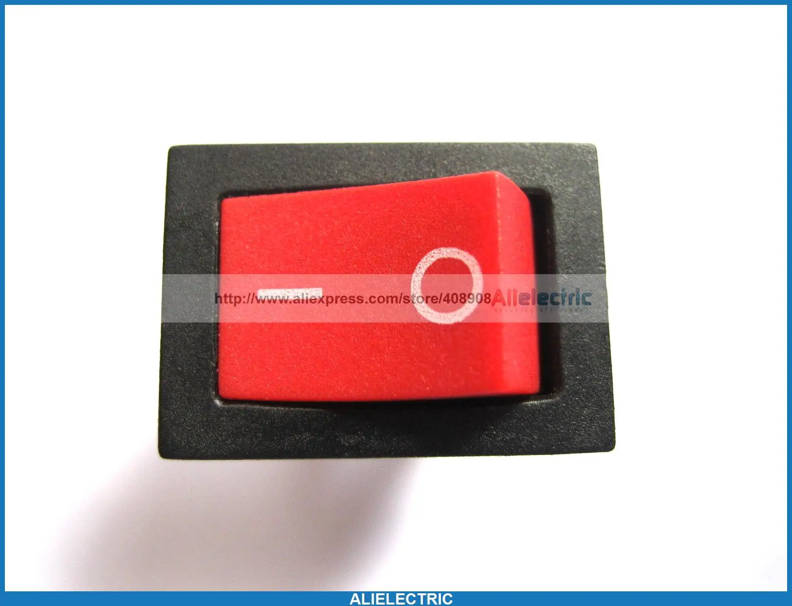 

200 Pcs Rocker Switch KCD1 on Off Red Cap 2pin 6A 10A 21x15mm