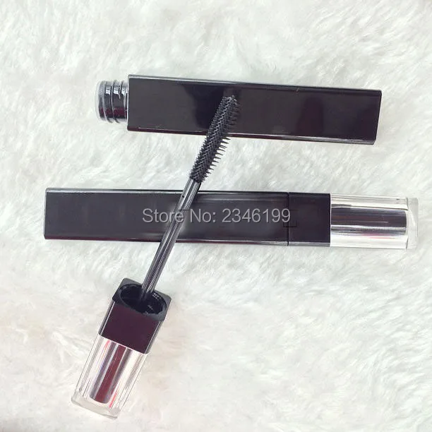 

6ML 40pcs/lot Superior Grade Empty Mascara Tube, DIY High-end Eyelash Cream Refillable Container, Black Square Mascara Tube