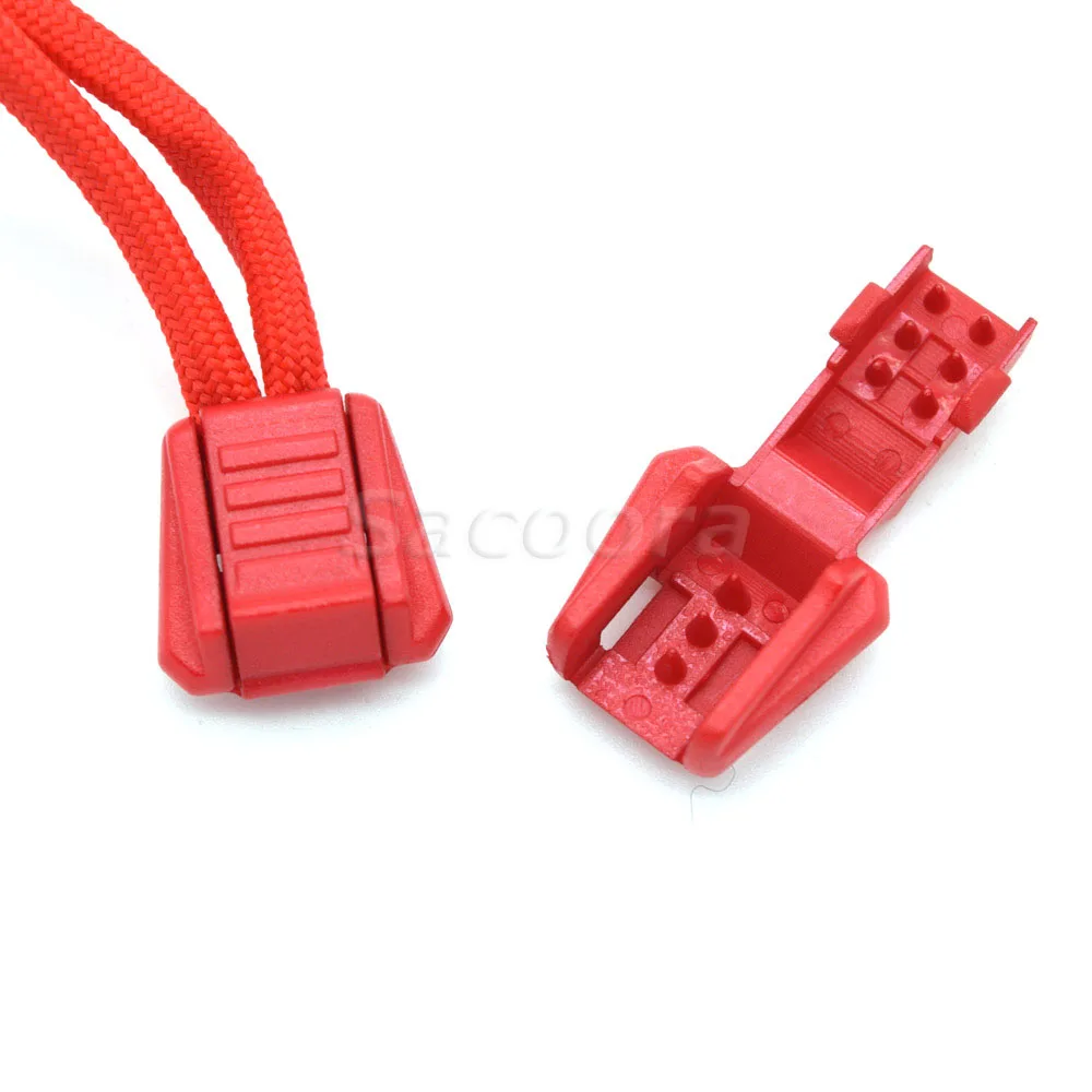 Estremità del cavo di trazione con cerniera colorata da 12 pezzi per Paracord e Cord Tether Tip Cord Lock plastica 12 colori