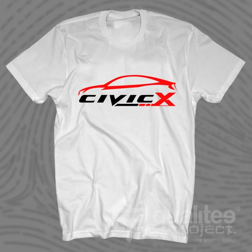 New Civic X 10 Generation Fc Type R T-Shirt Good Quality Cotton T Shirt Men and Men O-Neck Casual Print T Shirt Business