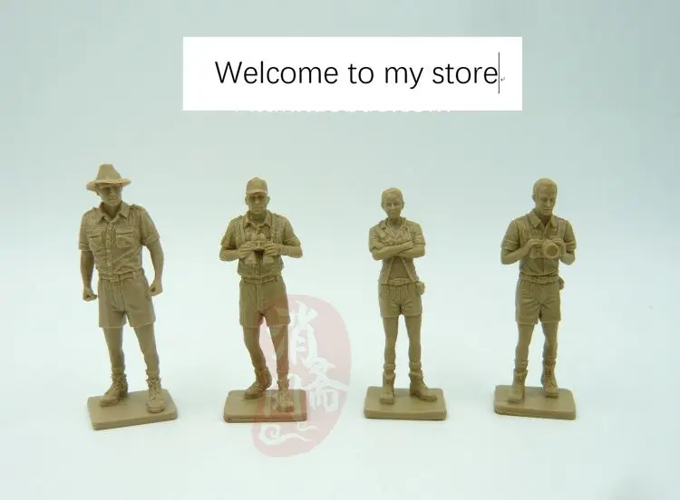 نموذج لجسم PVC 1:32 عالم البيولوجيا/مجموعة العمل الميداني/نموذج أبيض 4 قطعة/المجموعة