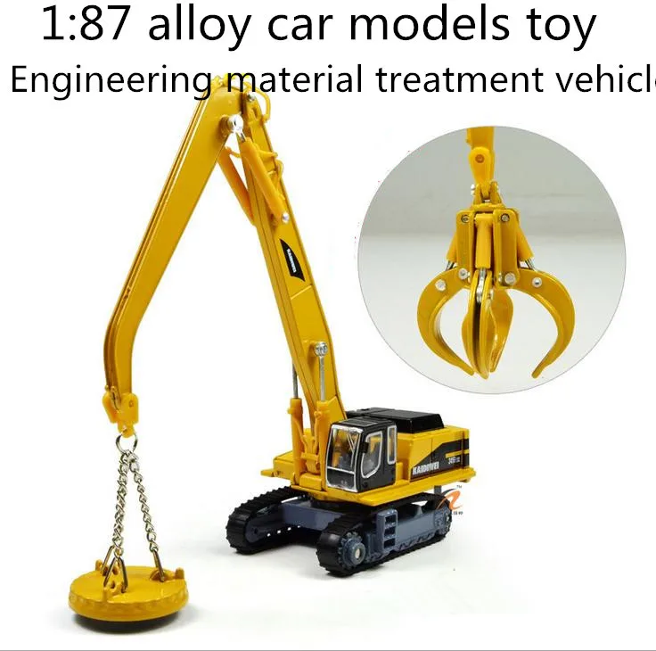 Free shipping ! 2014 super cool ! 1 : 87 alloy slide toy models Engineering material treatment vehicle, Baby educational toys