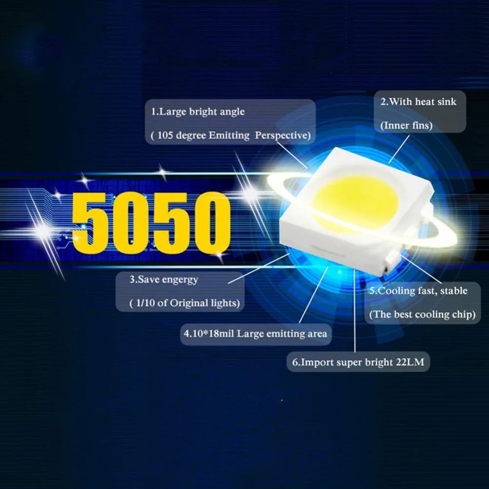50 adet/grup soğuk beyaz T5 1SMD LED ampul kama göstergesi küme Dash ışık gösterge paneli 12V