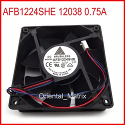 Free Shipping AFB1224SHE -8L2B 12038 24V 0.75A Cooler Cooling Inverter Fan 3Pin