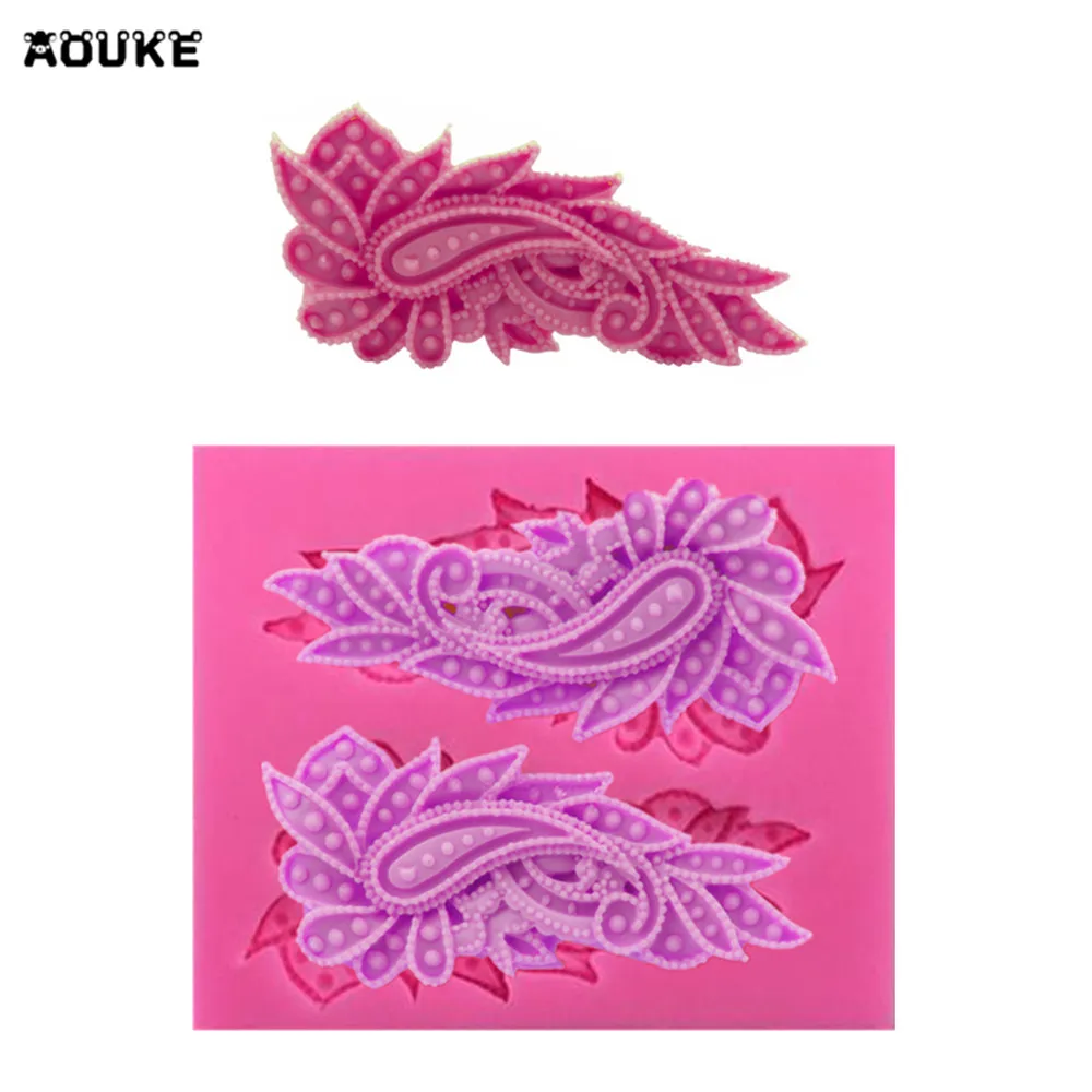 

Peacock Feathers Shape Fondant Cake Silicone Mold Chocolate Pastry Mould Candy Ice Cube Molds Cake Decoration DIY Baking Tools