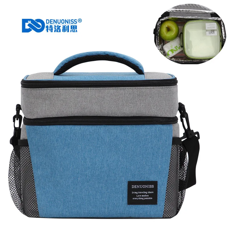 Waterproof Soft Cooler Bag Double Decker Insulated Soft Picnic Bag Tote Lunch bag for Picnics, Parties, Tailgating, Camping. BBQ